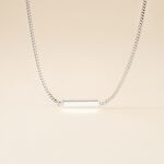 Collier Jordana Argent Blanc - Colliers fantaisie Femme | Histoire d&rsquo;Or