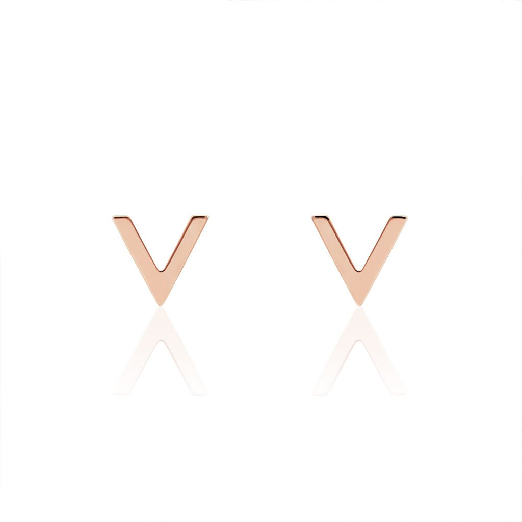 Boucles D'oreilles Puces Celene Or Rose - Clous d'oreilles Femme | Histoire d&rsquo;Or