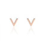 Boucles D'oreilles Puces Celene Or Rose - Clous d'oreilles Femme | Histoire d&rsquo;Or