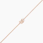 Bracelet Anne-lise Argent Rose Oxyde De Zirconium - Bracelets Femme | Histoire d&rsquo;Or