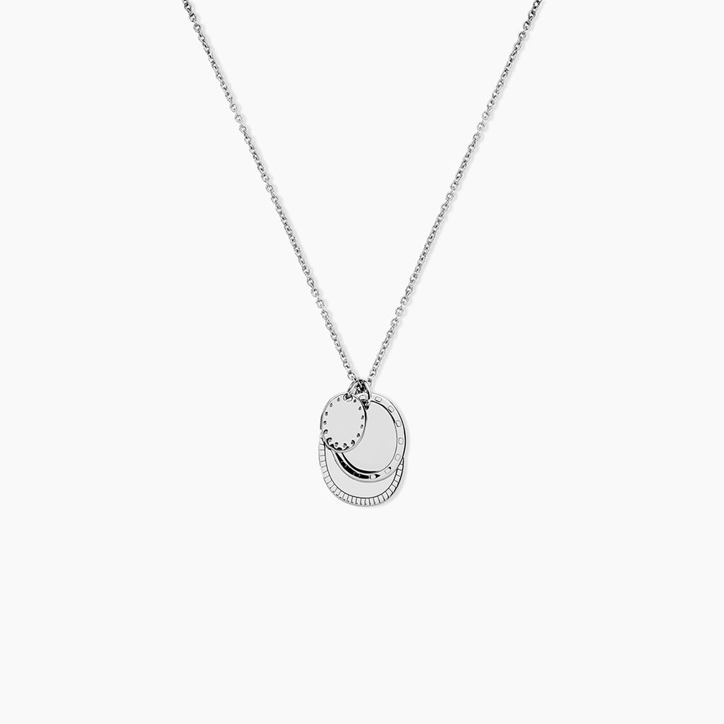 Collier Medala Argent Blanc - Colliers fantaisie Femme | Histoire d&rsquo;Or