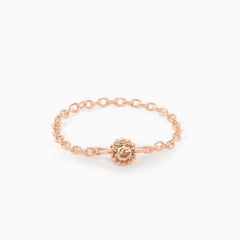 Bague Chaine Rio Selaron Argent Rose Oxyde De Zirconium - Bagues solitaires Femme | Histoire d&rsquo;Or