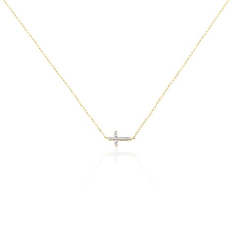 Collier Like A Virgin Or Jaune Oxyde De Zirconium - Colliers Femme | Histoire d&rsquo;Or
