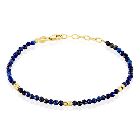 Bracelet Cyclades Argent Jaune Lapis Lazuli - Bracelets Femme | Histoire d’Or