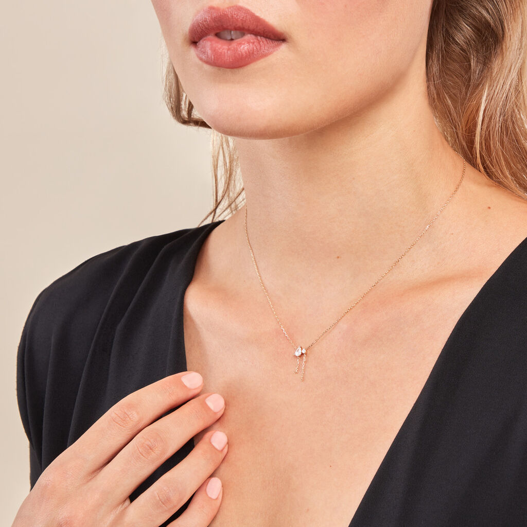 Collier Kirstin Or Jaune Diamant Synthétique - Colliers Femme | Histoire d’Or