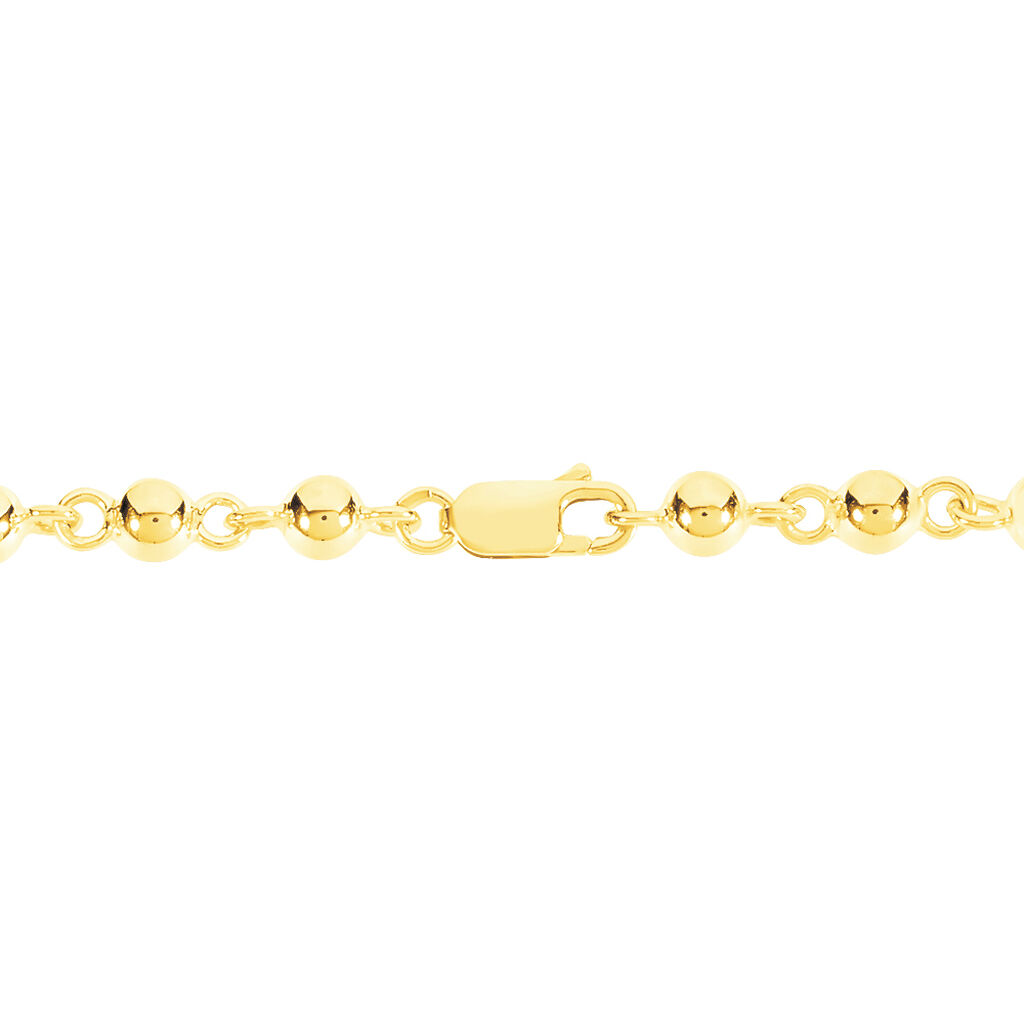 Bracelet Diona Maille Boule Or Jaune - Bracelets cha&icirc;ne Femme | Histoire d&rsquo;Or