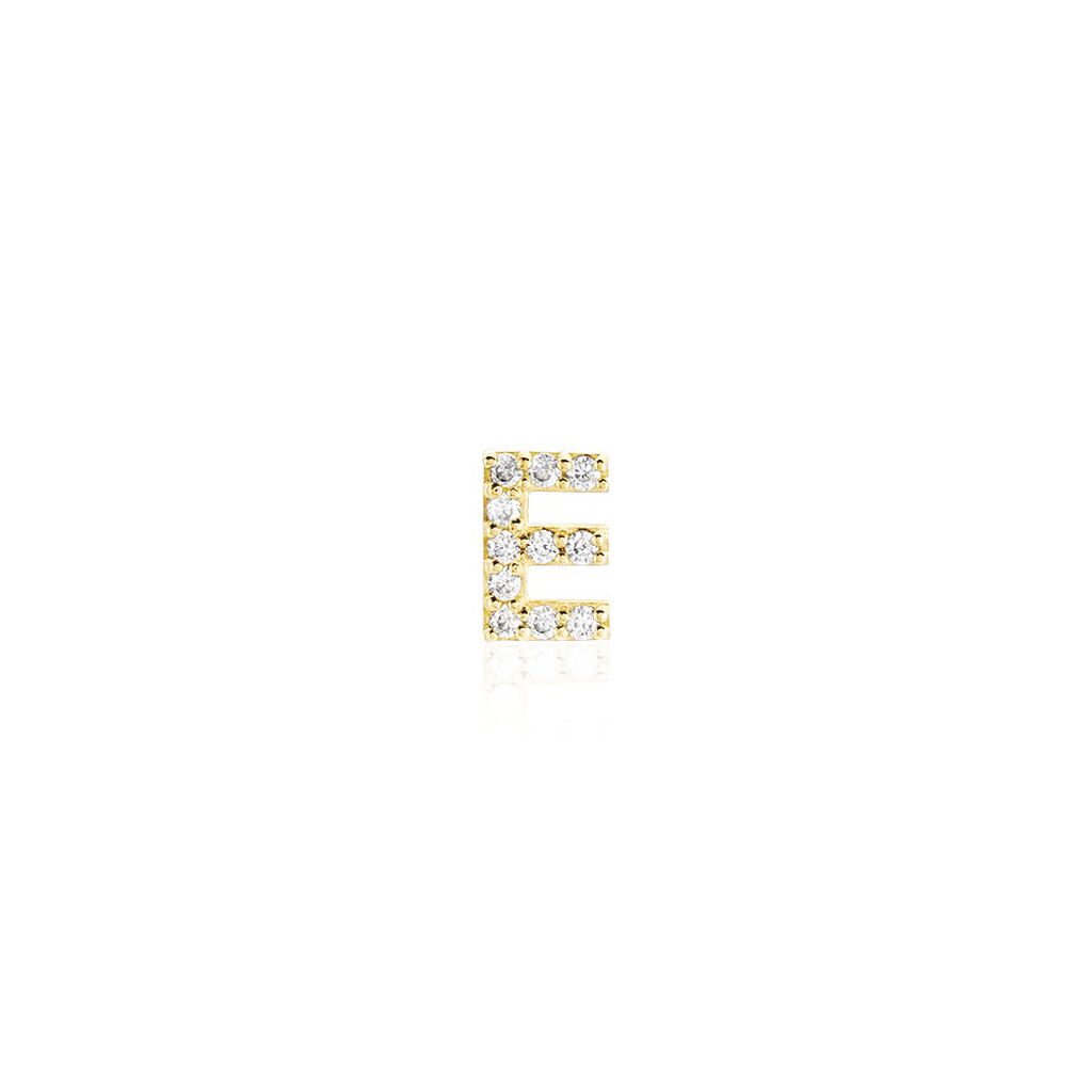 Boucle D'oreille Puce Unitaire Jodoca Or Jaune Oxyde De Zirconium - Clous d'oreilles Femme | Histoire d’Or