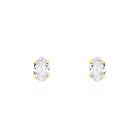 Boucles D'oreilles Puces Elea Or Jaune Oxyde - Clous d'oreilles Femme | Histoire d’Or