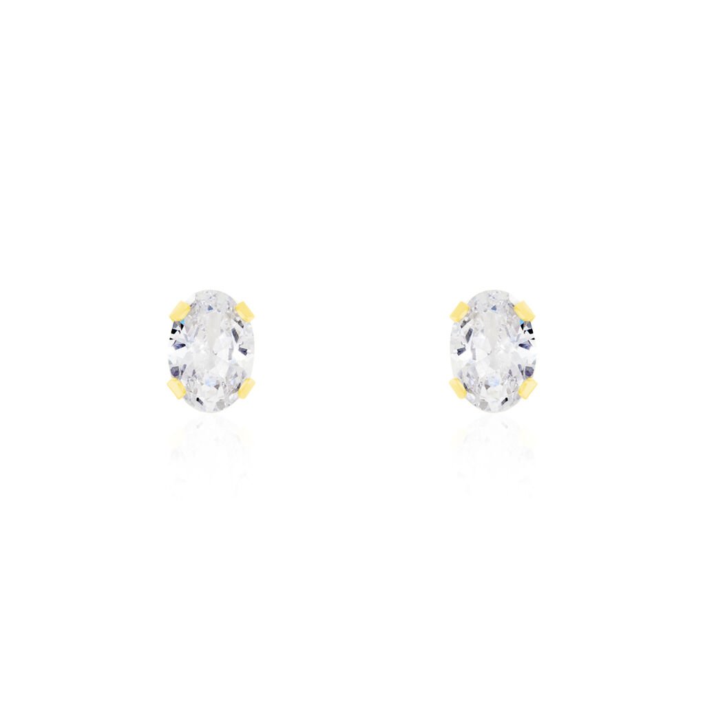 Boucles D'oreilles Puces Elea Or Jaune Oxyde - Clous d'oreilles Femme | Histoire d’Or