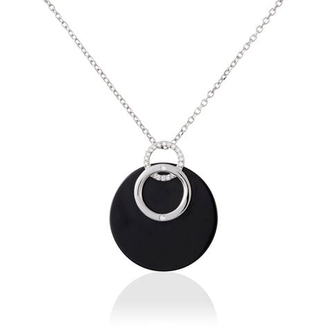 Collier Marylen Argent Blanc Céramique Et Oxyde De Zirconium - Colliers Femme | Histoire d’Or