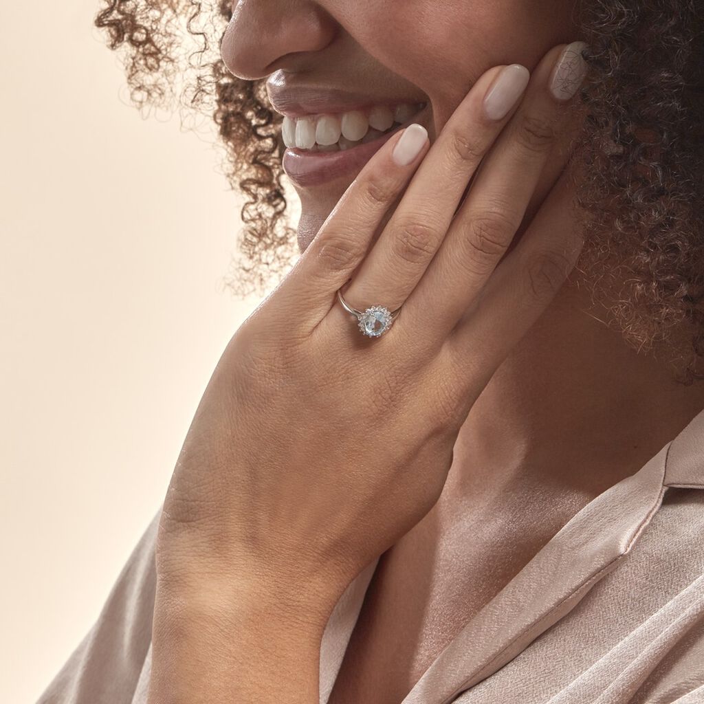 Bague Trick Or Blanc Topaze Et Oxyde - Bagues solitaires Femme | Histoire d’Or