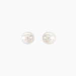 Boucles D'oreilles Puces Kesya Or Jaune Perle De Culture - Clous d'oreilles Femme | Histoire d&rsquo;Or