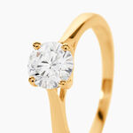 Bague Solitaire Fiona Or Jaune Diamant Synthetique - Bagues solitaires Femme | Histoire d&rsquo;Or