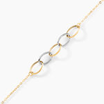Bracelet Lucette Or Bicolore - Bijoux sans pierre Femme | Histoire d&rsquo;Or