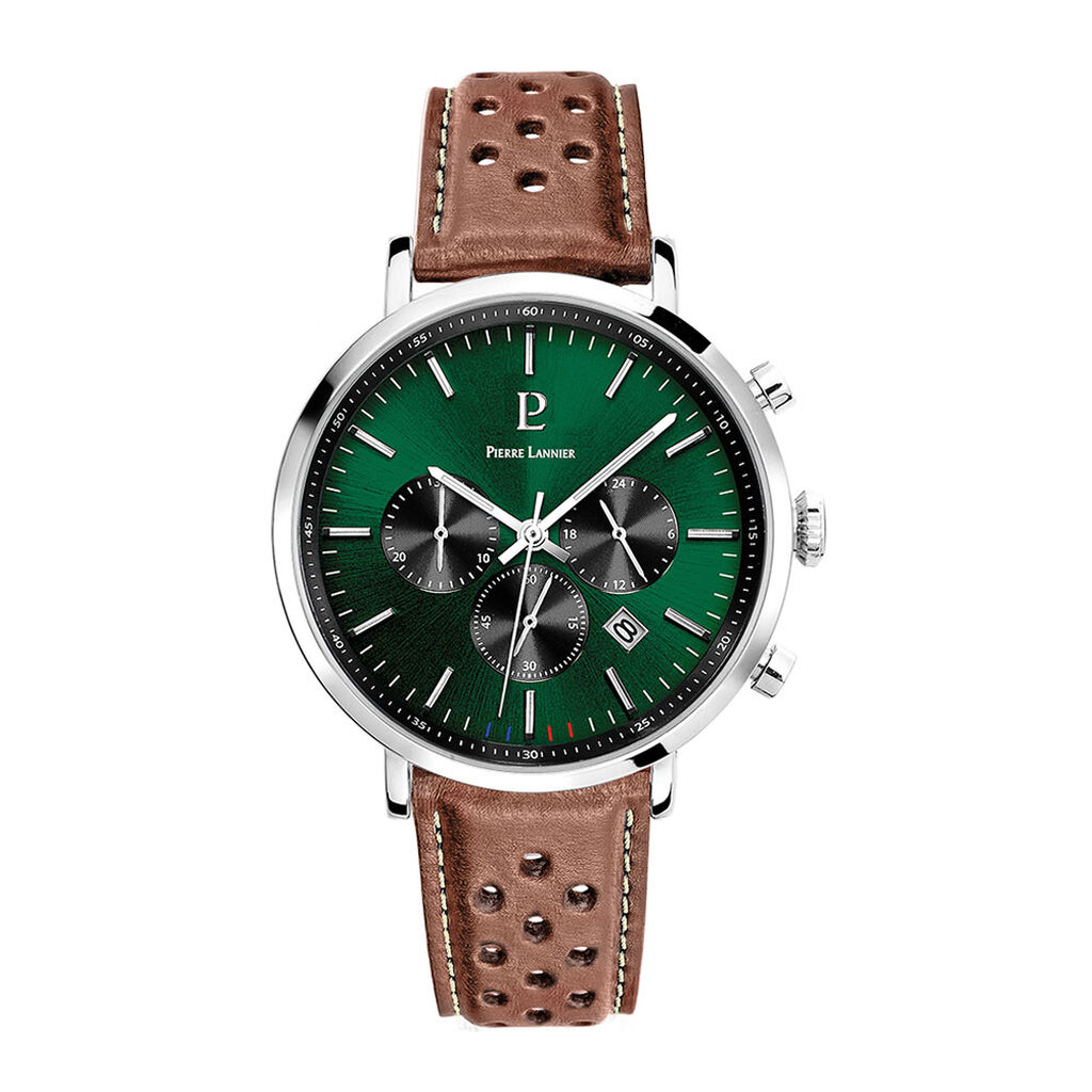 Montre Pierre Lannier Baron Vert - Montres Homme | Histoire d’Or