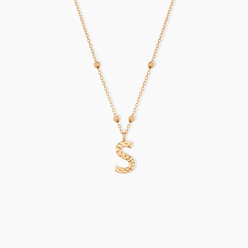 Collier Plaqué Or Jaune Lettra - Colliers fantaisie Femme | Histoire d’Or