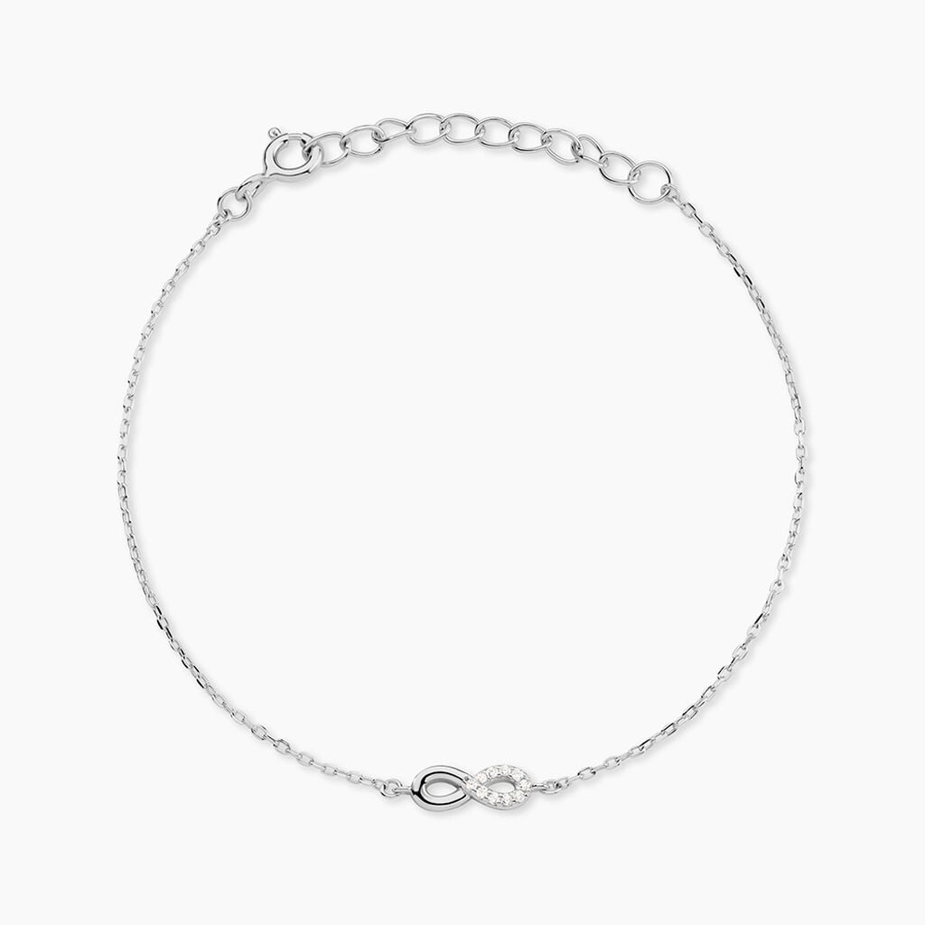 Bracelet Kara Argent Blanc Oxyde De Zirconium - F&ecirc;te des m&egrave;res Femme | Histoire d&rsquo;Or