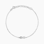 Bracelet Kara Argent Blanc Oxyde De Zirconium - F&ecirc;te des m&egrave;res Femme | Histoire d&rsquo;Or