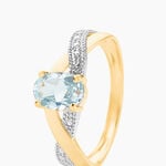 Bague Candice Or Jaune Topaze - Bagues solitaires Femme | Histoire d&rsquo;Or