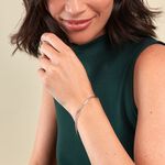 Bracelet Maille Benedicta Argent Blanc - Bracelets cha&icirc;ne Femme | Histoire d&rsquo;Or