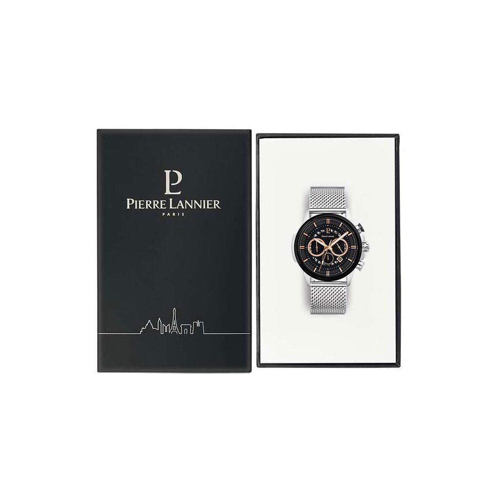 Montre Pierre Lannier Sentinelle Noir - Montres Homme | Histoire d’Or
