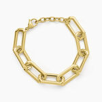 Bracelet Lyre Acier Jaune - Bracelets cha&icirc;ne Femme | Histoire d&rsquo;Or