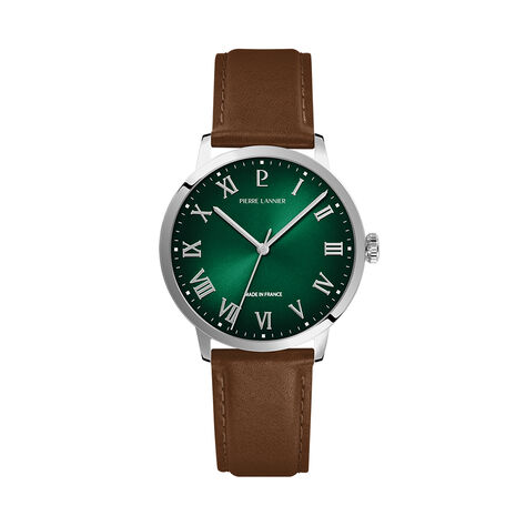 Montre Pierre Lannier Lannier Interval Vert - Montres Homme | Histoire d&rsquo;Or