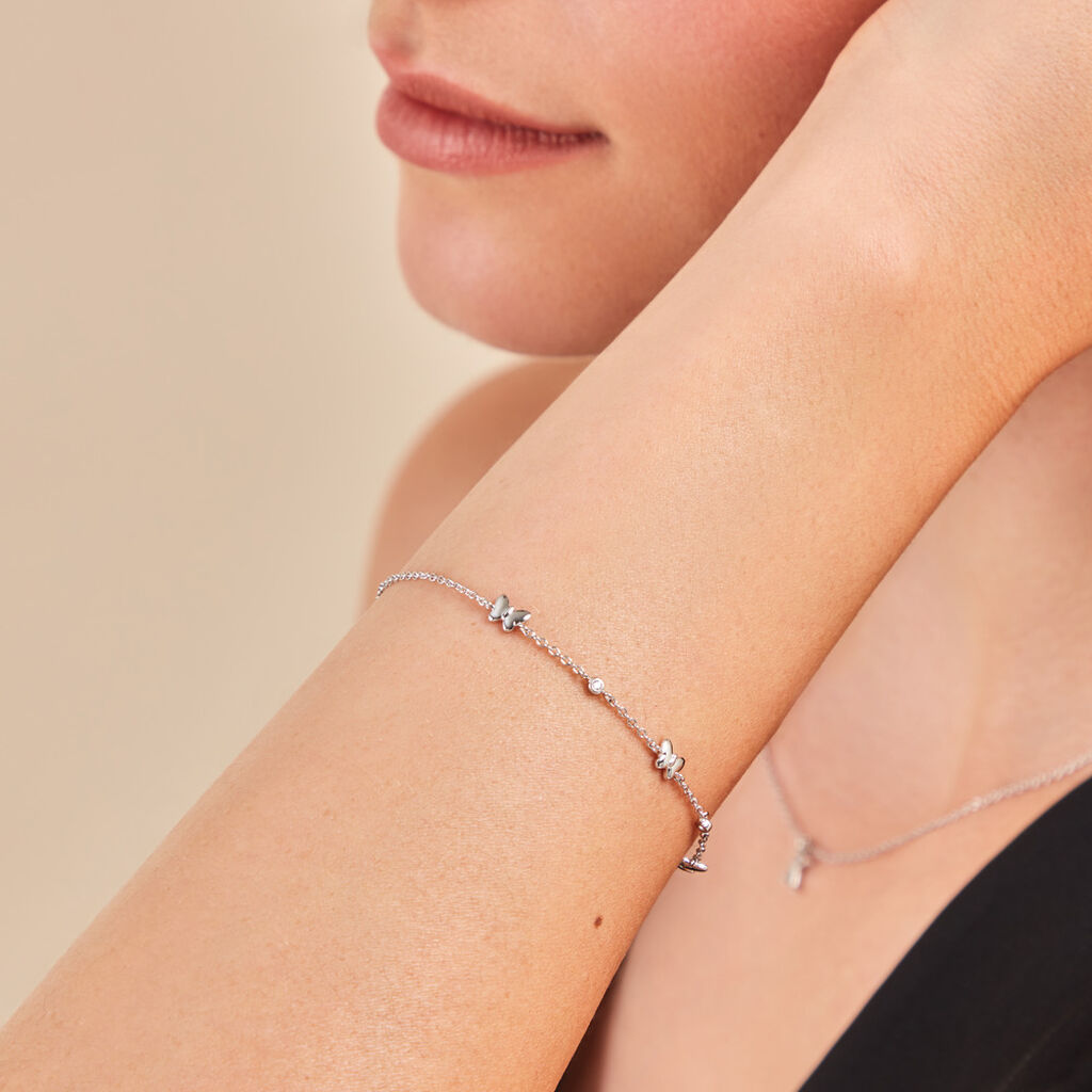 Bracelet Diep Argent Blanc Oxyde De Zirconium - Bracelets Femme | Histoire d’Or