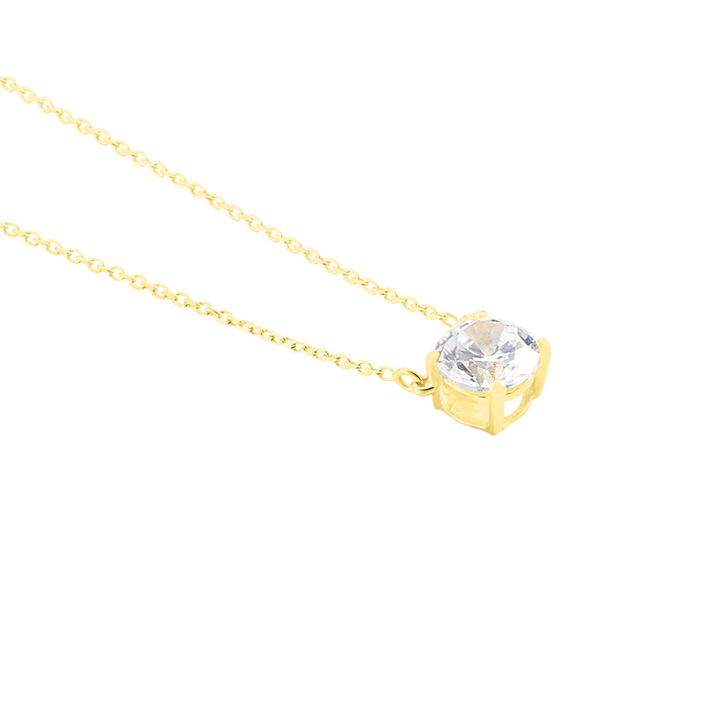 Collier Ponama Or Jaune Oxyde De Zirconium - Colliers Femme | Histoire d’Or