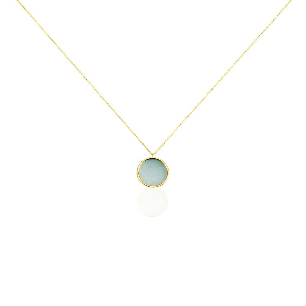 Collier Or Jaune Florica Amazonite - Colliers Femme | Histoire d’Or