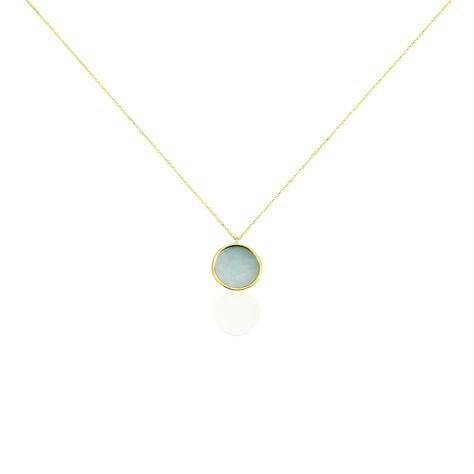 Collier Or Jaune Florica Amazonite - Colliers Femme | Histoire d’Or