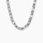 Collier M&eacute;tal Acier Argent&eacute; - Colliers fantaisie Homme | Histoire d&rsquo;Or