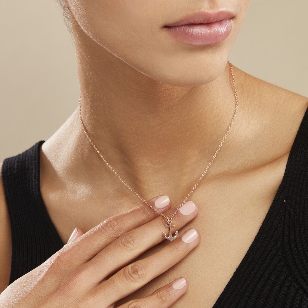 Collier Sacha Argent Rose - Colliers fantaisie Femme | Histoire d’Or