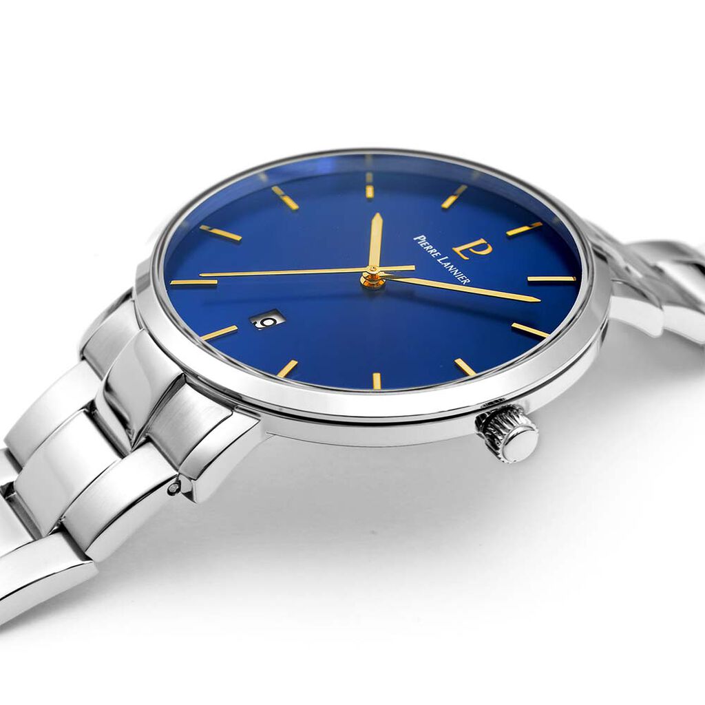Montre Pierre Lannier Collection Echo Acier Argenté - Montres Homme | Histoire d’Or
