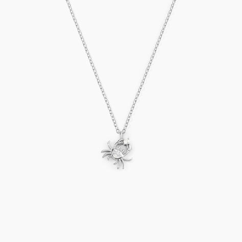Collier Amalthee Argent Blanc Oxyde De Zirconium - Colliers Zodiaque Femme | Histoire d’Or