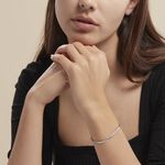 Bracelet Izel Maille Anglaise Or Blanc - Bracelets cha&icirc;ne Femme | Histoire d&rsquo;Or