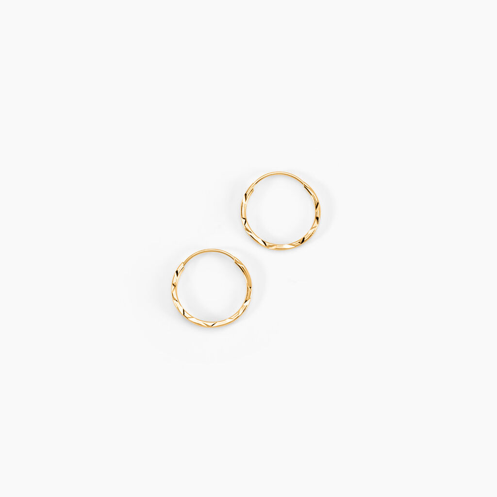 Créoles Valerina Or Jaune - Boucles d'oreilles créoles Femme | Histoire d’Or