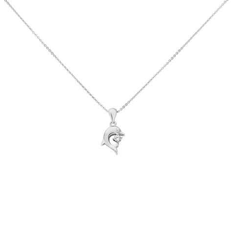 Collier Cataleya Argent Blanc Oxyde De Zirconium - Colliers fantaisie Femme | Histoire d’Or