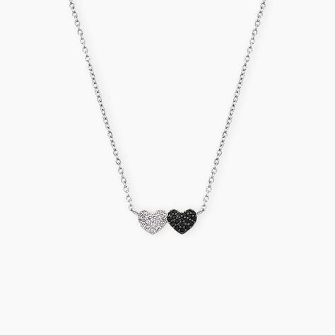 Collier Clementine Argent Blanc Oxyde De Zirconium - Colliers fantaisie Femme | Histoire d&rsquo;Or