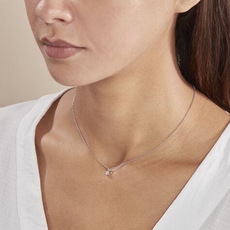 Pendentif Aphrodite Or Blanc Diamant - Pendentifs Femme | Histoire d’Or