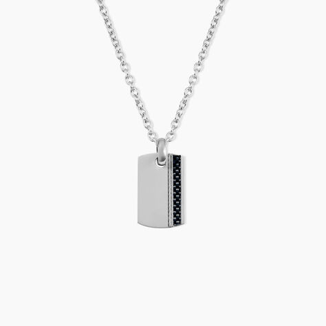 Collier Lovaina Acier Blanc - Colliers Homme | Histoire d’Or
