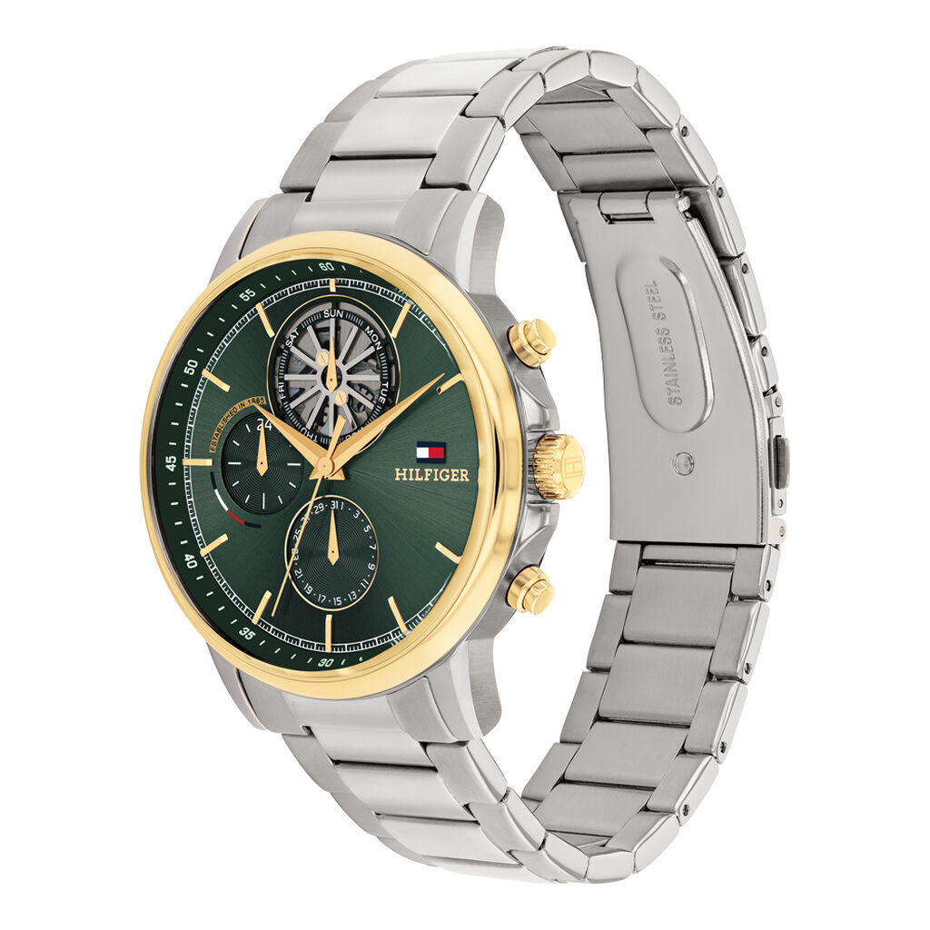 Montre Tommy Hilfiger Stewart Vert - F&ecirc;te des p&egrave;res Homme | Histoire d&rsquo;Or