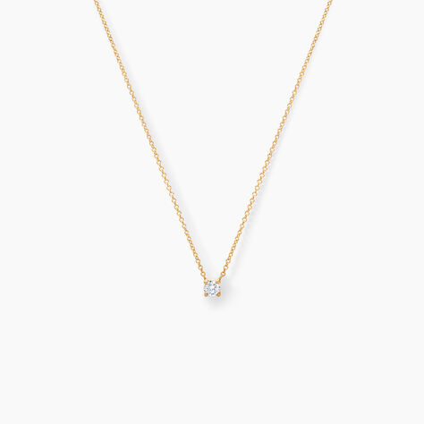 Collier Or Jaune Aphrodite Et Diamant - Colliers Femme | Histoire d’Or