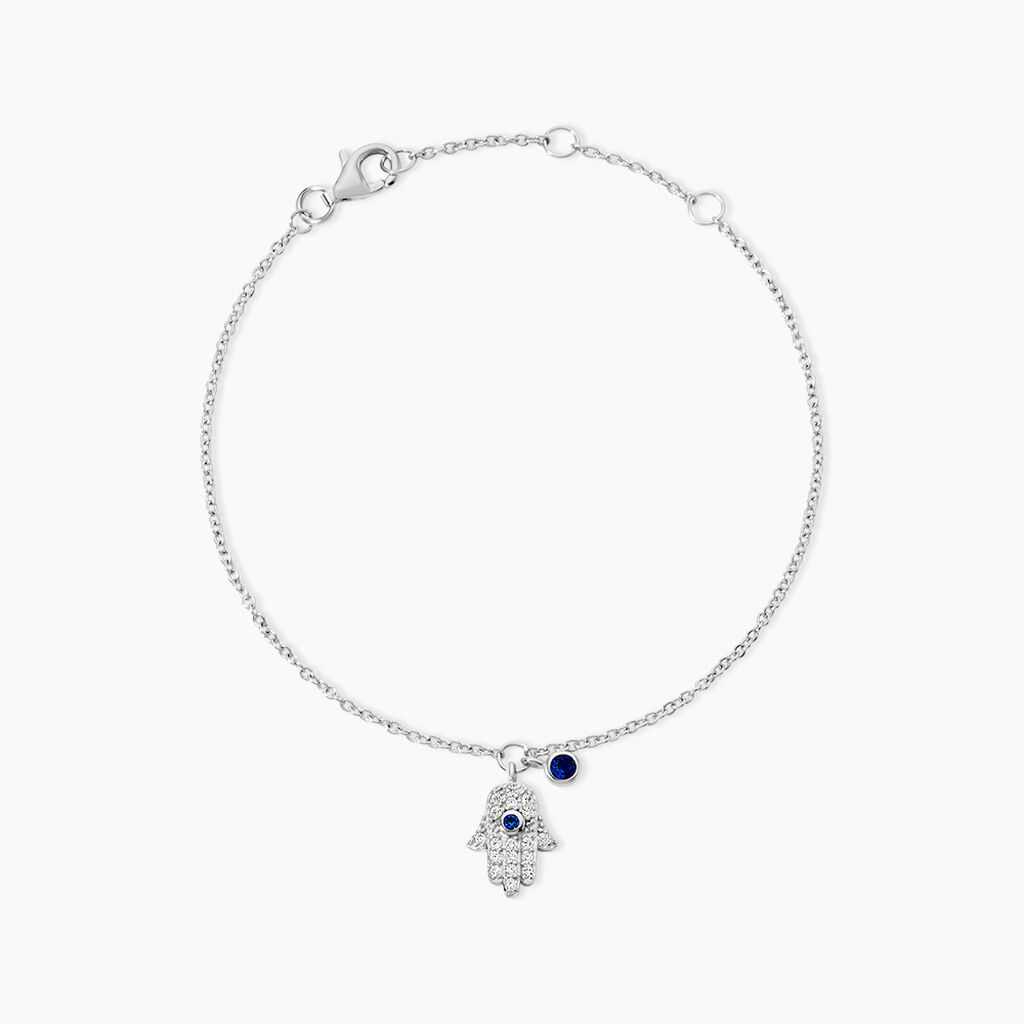 Bracelet Symbolique Argent Blanc Oxyde De Zirconium - Bracelets Femme | Histoire d&rsquo;Or