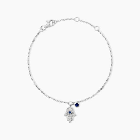 Bracelet Symbolique Argent Blanc Oxyde De Zirconium - Bracelets Femme | Histoire d&rsquo;Or