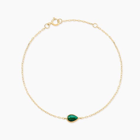 Bracelet Ondée Or Jaune Malachite - Bracelets Femme | Histoire d’Or