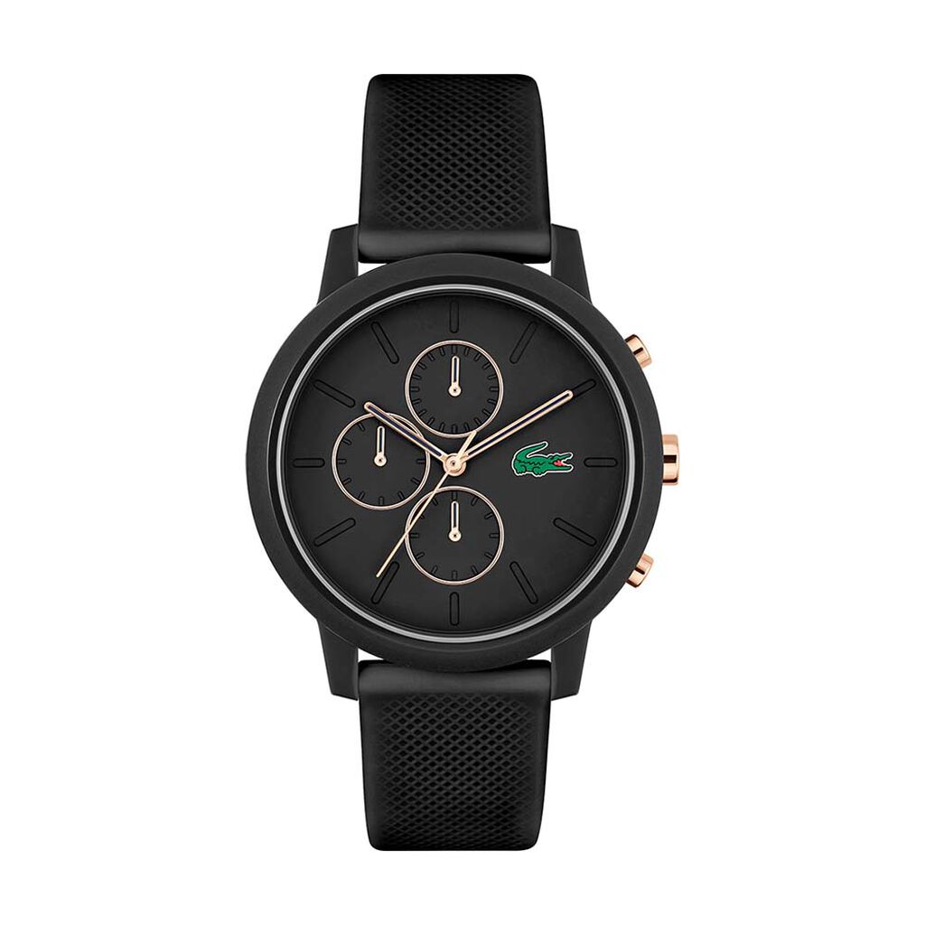 Montre Lacoste .12.12 Chrono Noir - Montres Homme | Histoire d’Or