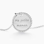 Collier Mayi Argent Blanc - F&ecirc;te des m&egrave;res Femme | Histoire d&rsquo;Or