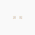 Boucles D'Oreilles Puces One Or Jaune Diamants - Clous d'oreilles Femme | Histoire d&rsquo;Or
