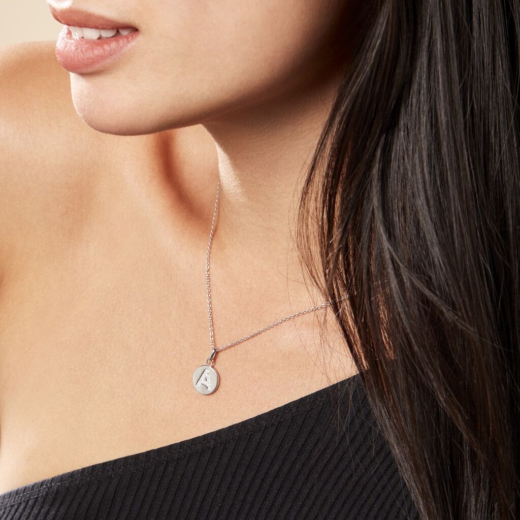 Collier Argent Eugenien Oxydes De Zirconium - Colliers fantaisie Femme | Histoire d’Or